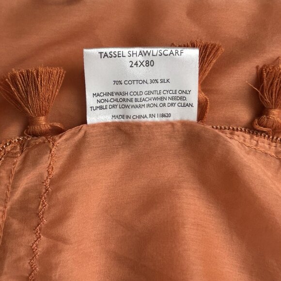 Private Quarters Corral Tassel Shawl - Picture 4 of 4